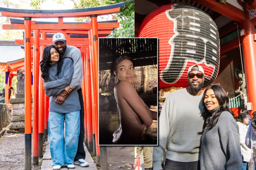 Japonijoje viešėjusi 53-ejų aktorė Gabrielle Union nepasikuklino: pozavo nuogutėlė