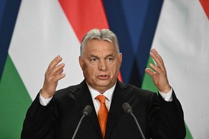 V. Orbanas puolė į isteriją dėl V. Zelenskio pasisakymų Davoso forume