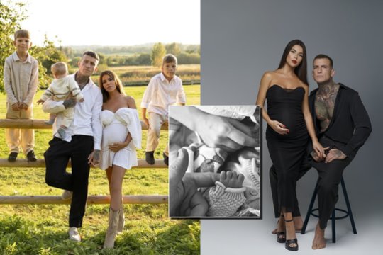 Kovotojas Arnoldas Misiūnas su žmona Urte susilaukė antros bendros atžalos