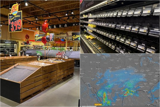 Žada katastrofinę audrą: žiemos šėlsmui ruošiasi milijonai amerikiečių, parduotuvės – iššluotos