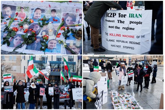 Vilniuje – protestas už laisvą Iraną: dėmesį traukė ir jautrios nuotraukos