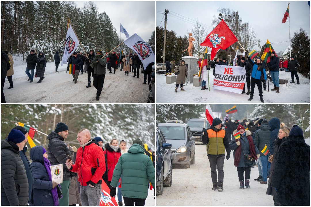 Protestas Kapčiamiestyje. <br>ELTA nuotr. 
