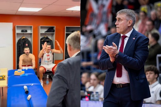 „Rytui“ antausį tėškęs K. Kemzūra rėžė kalbą vos iš trijų žodžių: žaidėjai reagavo emocionaliai