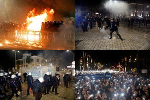 Per antivyriausybinius protestus Albanijoje – susirėmimai su policija