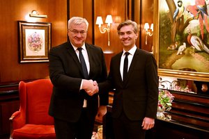 Su A. Sybiha susitikęs K. Budrys: parama Ukrainai – egzistencinis Lietuvos interesas