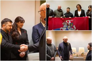 Vilniuje – ir V. Zelenskio susitikimas su J. Ohmanu ir E. Jakilaičiu