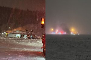 JAV po starto užsiliepsnojo ir sudužo privatus lėktuvas: žmonių likimas – nežinomas