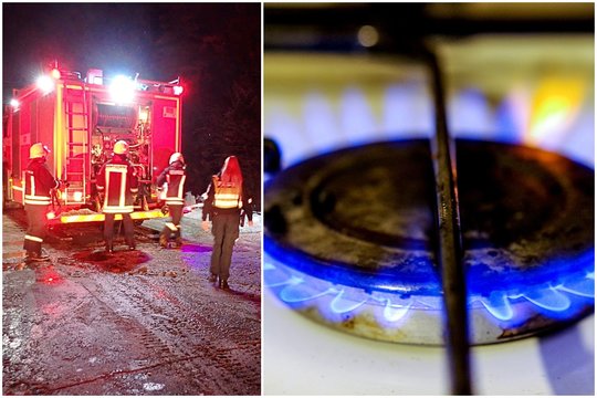 Dėl dujų nuotėkio naktį Vilniaus Užupyje iš savo namų buvo evakuota 17 žmonių