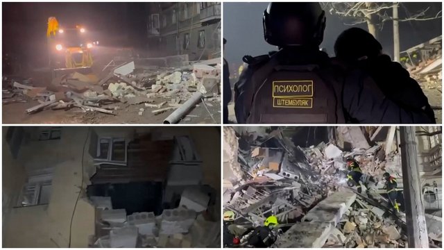 Po rusų atakos Odesoje – griuvėsiais virtę namai: sužeistųjų skaičius išaugo iki 23