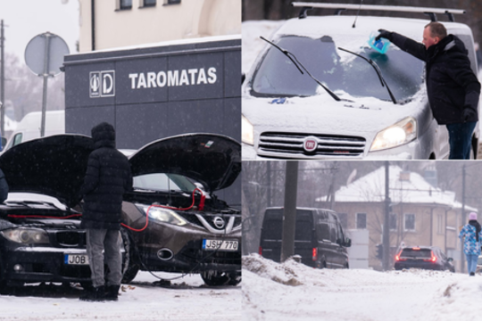 Eismo sąlygos nelepina ir Kauno vairuotojų – iššūkiai nuo ryto