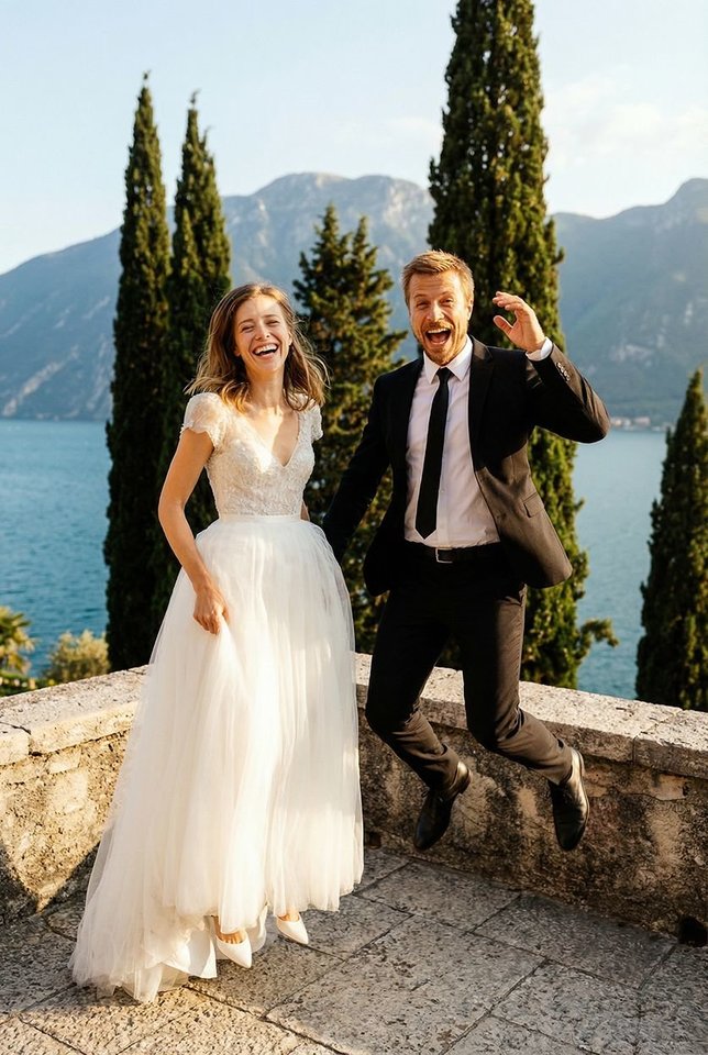 Vestuvių fotografas Adas Vasiliauskas pabandė dirbtiniu intelektu sugeneruoti vestuvių nuotraukas.<br> Pranešimo žiniasklaidai nuotr.