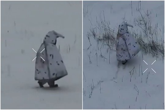 Internetas plyšta juokais: fronte pasirodė rusų „pingvinas“