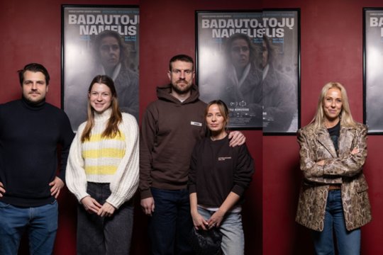 Išankstinėje filmo „Badautojų namelis“ premjeroje – žinomi svečiai: atvyko ir M. Stonkus su G. Glemžaite