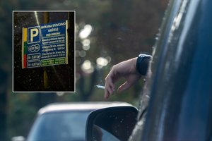 Vilniuje padegtas mokėjimo už automobilių stovėjimą aparatas