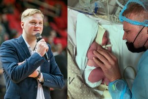 SKM įkūrėjas A. Čerškus tapo tėčiu: šalia jautraus kadro iš ligoninės – žvaigždžių sveikinimai