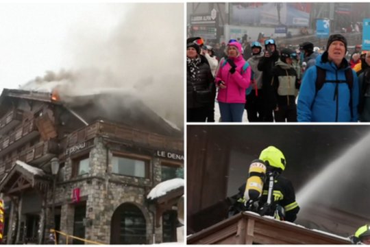 Prabangų Prancūzijos Alpių kurortą apėmė liepsnos: evakuoti šimtai žmonių