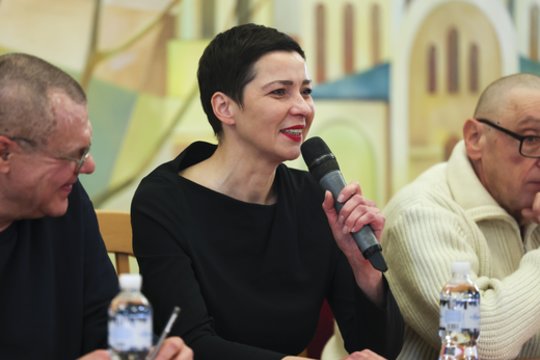 Baltarusijos opozicijos atstovė M. Kalesnikava sako kritiškai vertinanti sankcijas jos šaliai