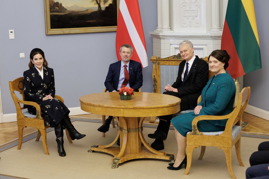 Danijos karališkoji pora atvyko į Prezidentūrą