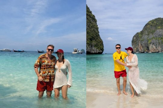 Algimantas Minalga-Soliaris su žmona Monika laukia šeimos pagausėjimo