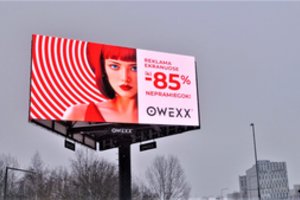 OWEXX žiemos pasiūlymas reklamos transliacijoms lauko ekranuose