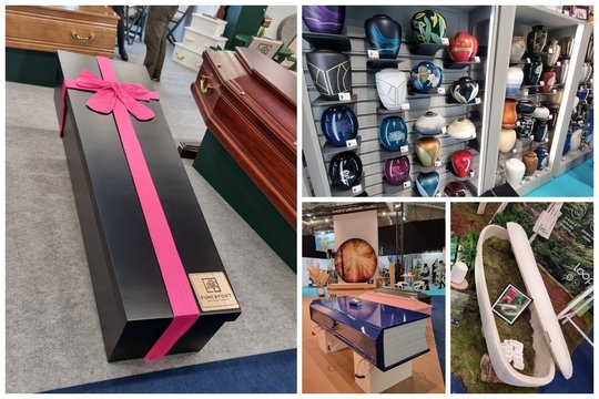 Naujausios laidotuvių mados stebina: ryškiaspalviai karstai ir urnos iš grybų