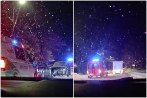 Avarija Trakų r.: vienas vairuotojas atsidūrė ligoninėje, kitas – girtas