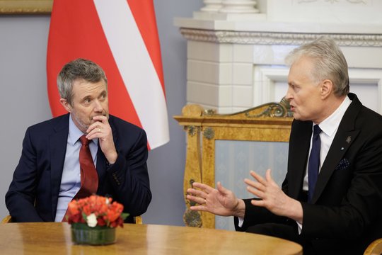 G. Nausėda su Danijos karaliumi aptarė Grenlandijos klausimą: negalėjome apeiti šios temos