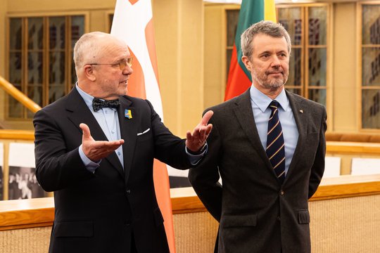 Su Danijos karališkąja pora susitikęs Seimo pirmininkas: jie paliko labai gerą įspūdį