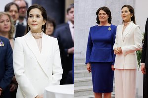 Lietuvą pakerėjusi karališka elegancija: svarbų vakarą – ypatingas Danijos karalienės Mary įvaizdis