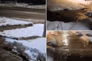 Kauniečiai praneša apie trūkusius vandentiekio vamzdžius