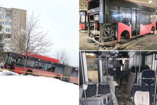 Po avarijos prabilo apie siaubingą viešojo transporto būklę: lūženos gatvėse jau kelia pavojų