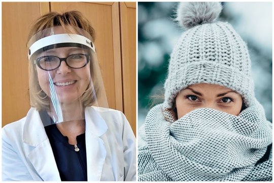 Gydytoja pulmonologė: kodėl žiemą verta užsirišti šaliką ant nosies kaip vaikystėje?