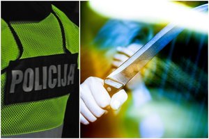 Tauragėje girta moteris grasino peiliu neblaiviam vyrui