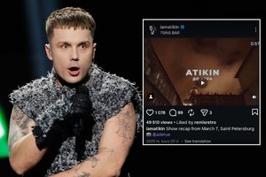 Socialiniai tinklai ūžia: į nacionalinės „Eurovizijos“ atrankos finalą patekęs Atikin koncertavo Rusijoje
