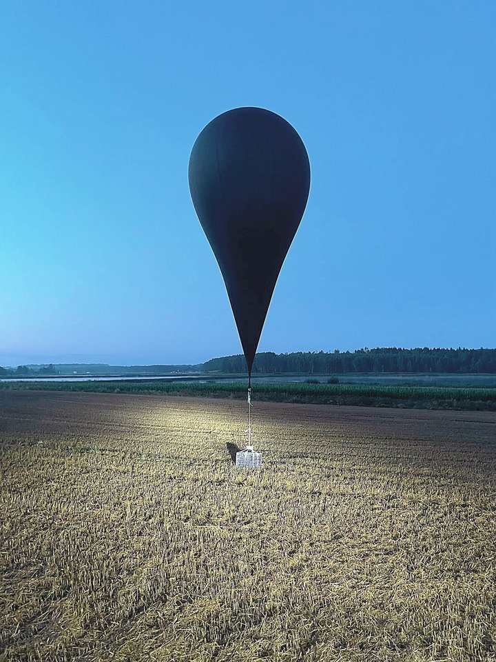 Kontrabandinis balionas.<br>T.Bauro nuotr.