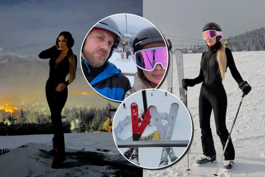 Pirmą kartą slidinėti išvykusi J. Partikė pribloškė sekėjus: išryškino dailias kūno linijas