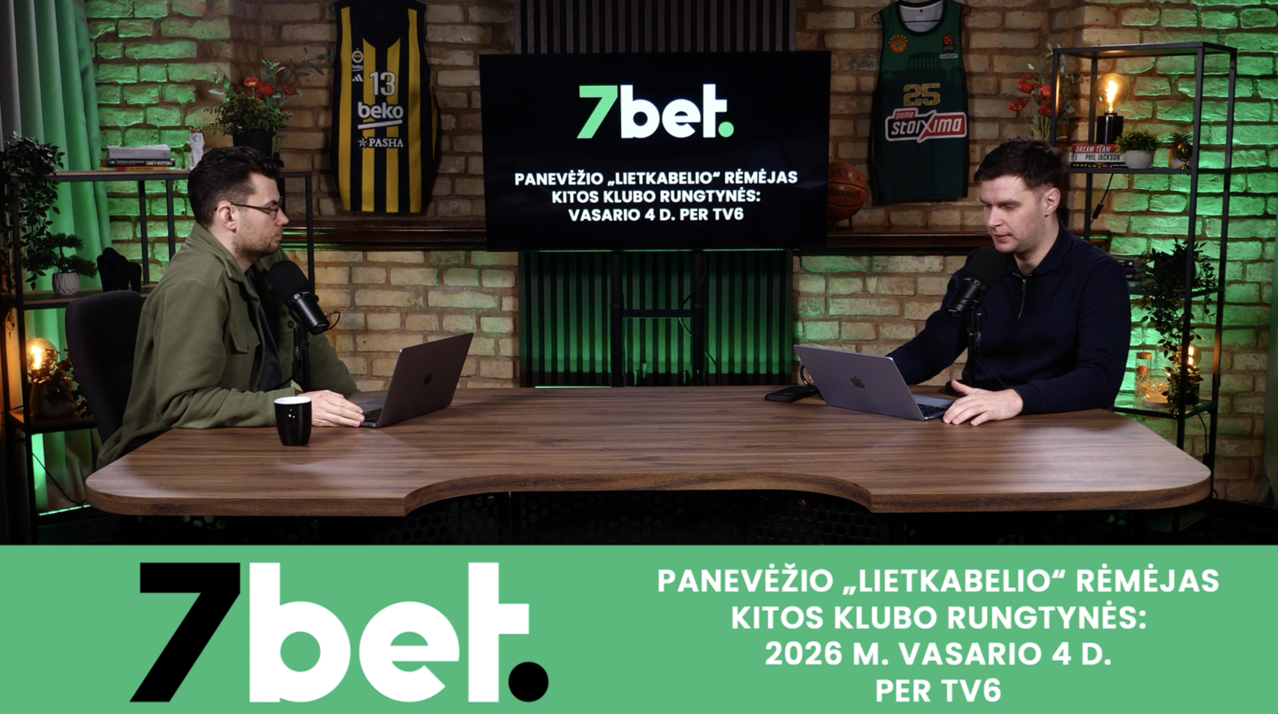 Paulius Vaitiekūnas ir krepšinio komentatorius Jonas Lekšas