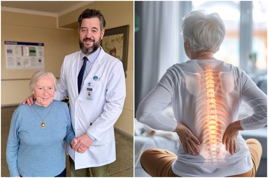 85-erių klaipėdietė kentė baisų skausmą: po operacijos vėl vaikšto savarankiškai