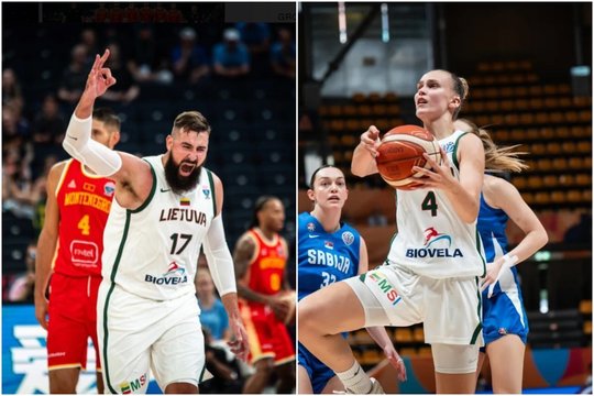Geriausi 2025 metų Lietuvos krepšininkai – Jonas Valančiūnas ir Justė Jocytė