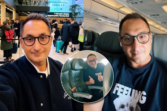 Orijų Gasanovą apstulbino keleivės elgesys lėktuve: „Žiūriu, juda mano striukė“