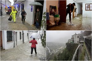 Pietų Ispaniją vėl niokoja stichija: teko evakuoti gyventojus, dalis mokyklų – uždarytos