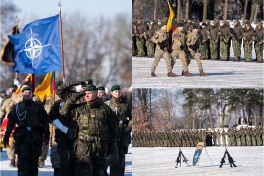 Kaune – iškilminga ceremonija: Vokietijos brigadai perduota kovinės grupės vėliava