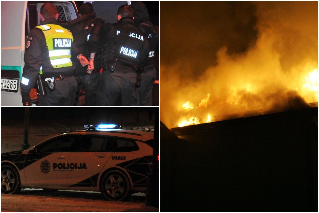 Šiurpą keliantis Kauno verslininko naktinis „žygis“: degalinėje nusipirkęs benzino, padegė pastatą Kėdainiuose