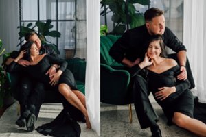 Dainininkas Andrius Rimiškis su žmona Vaida laukia trečio vaikelio