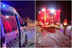 Pakruojo r. nuo skardžio karjere nusirito sunkvežimis, vairuotojas rastas gulintis šalia