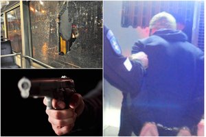 Kaune siautėjo iš kalėjimo išėjęs narkomanas: du vakarus paeiliui iš nelegalaus ginklo šaudė į troleibusus