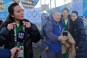 Milane – S. Ambrulevičiaus šypsena ir A. Reed emocijos: amerikietė prakalbo lietuviškai