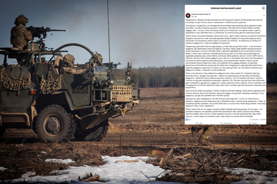 Vokietijoje pasirodžius Lietuvą palietusioje karo simuliacijoje – aiškus kariuomenės atsakas