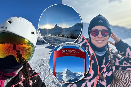 Žiemos pramogomis E. Daugėlaitė mėgavosi prabangiame krašte: vieną dalyką išbandė pirmą kartą