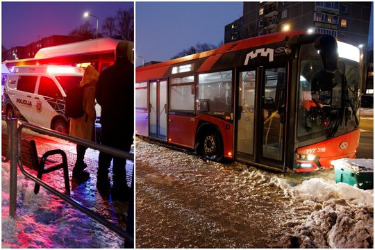 Vilniuje staiga sukniubo važiuojančio maršrutinio autobuso vairuotojas – sulėkė visos tarnybos